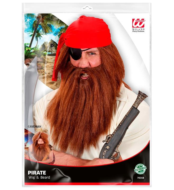 Image du produit Widmann Perruque brune avec barbe (Taille unique)