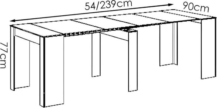 Produktbild Vente-unique Onega (239 x 90 x 77 cm)