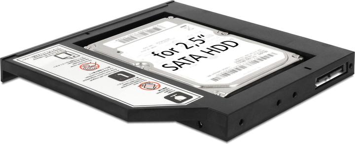 Produktbild Delock DVD-Schacht Adapter für 2.5 SATA SSD für 2.5 SATA HDD&SSD