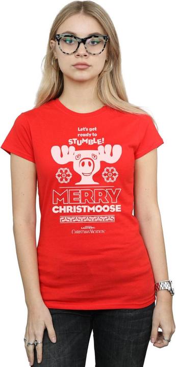 Immagine prodotto National Lampoon´s Vacation National Lampoon's Christmas Vacation Merry Christmoose Maglietta Donna (S)