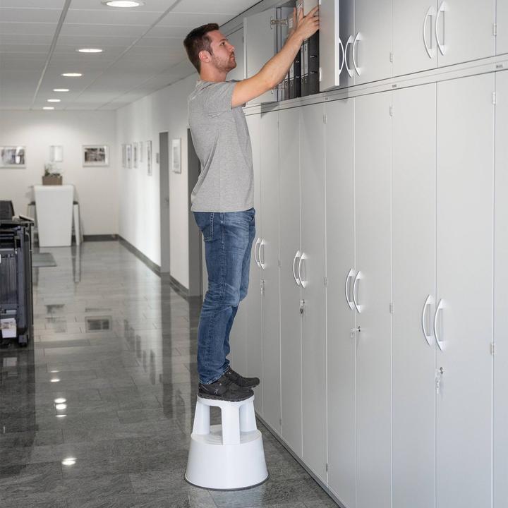 Productafbeelding Munk Roltraptreden kunststof RAL 7035 lichtgrijs (Steigers, 45 cm)