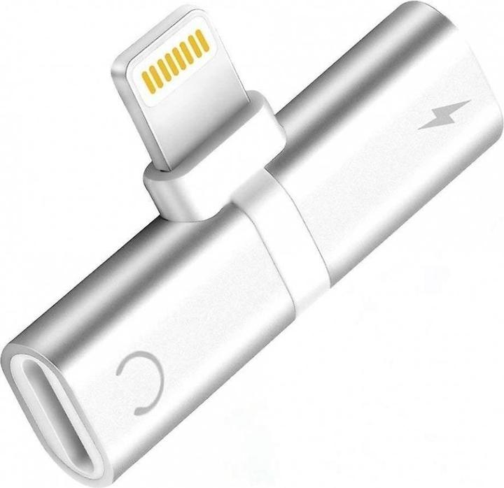 Image du produit PowerGuard Adaptateur iPhone Splitter 2 en 1 Double Lightning Audio & Adaptateur de charge (Lightning, Lightning)