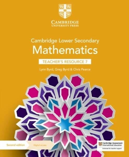 Image du produit Cambridge Lower Secondary Mathematics Teacher's Resource 7 avec accès numérique (Anglais, Greg Byrd, Lynn Byrd, Chris Pearce, 2021)