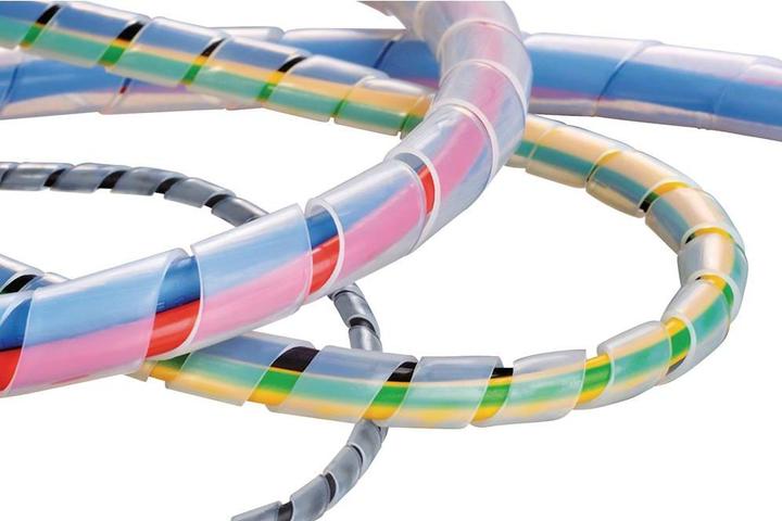 Image du produit HellermannTyton Frettes spiralées PTFE diamètre 9mm (Tuyau spiralé pour câble, 26.10 cm)