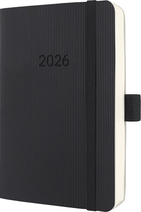 Sigel Tageskalender 2026 C2621 1T/1S schwarz 14x9.3cm (German)