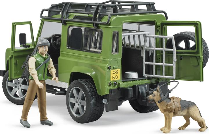 Produktbild Bruder Land Rover Defender Station Wagon mit Förster und Hund