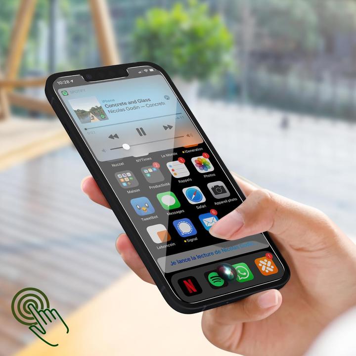 Actual product image Just Green Bio Screen Protector (1 Piece, Apple iPhone 13 mini)