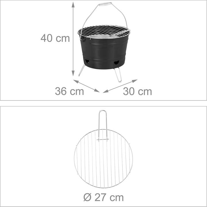 Produktbild Relaxdays Minigrill (30 cm)