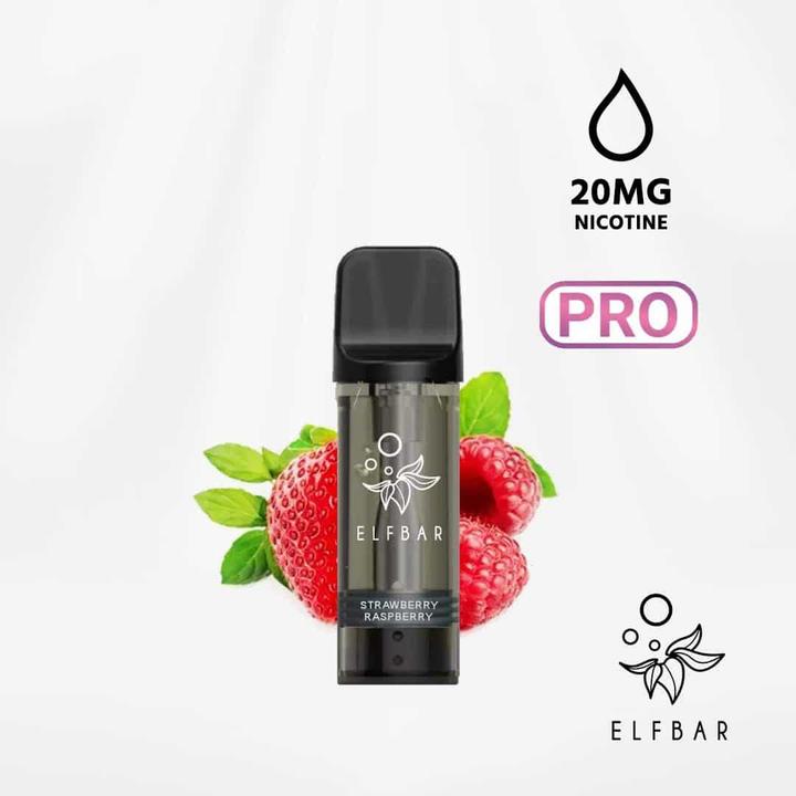 Image du produit Elfbar Elf Bar ELFA Pro Prefilled Pod (2 x 2ml) Strawberry Raspberry FR (Fraise, Framboise)