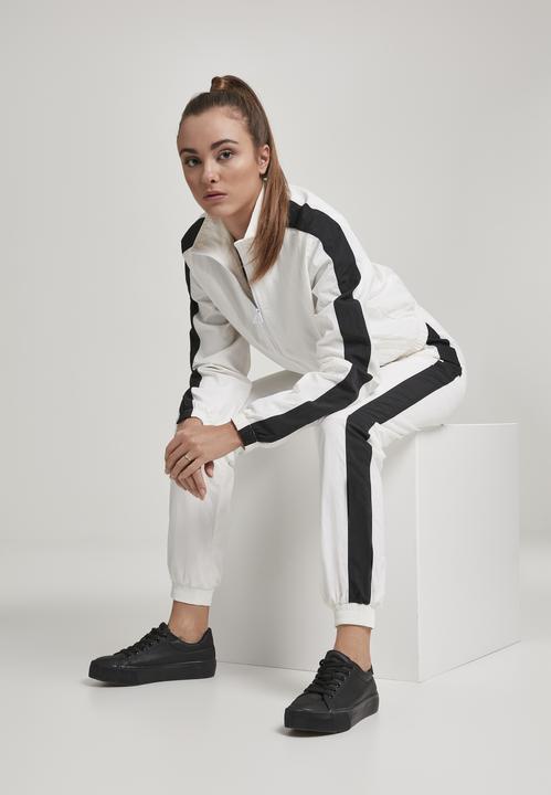 Image du produit Urban Classics Ladies Short Striped Crinkle Track Jacket (XL)