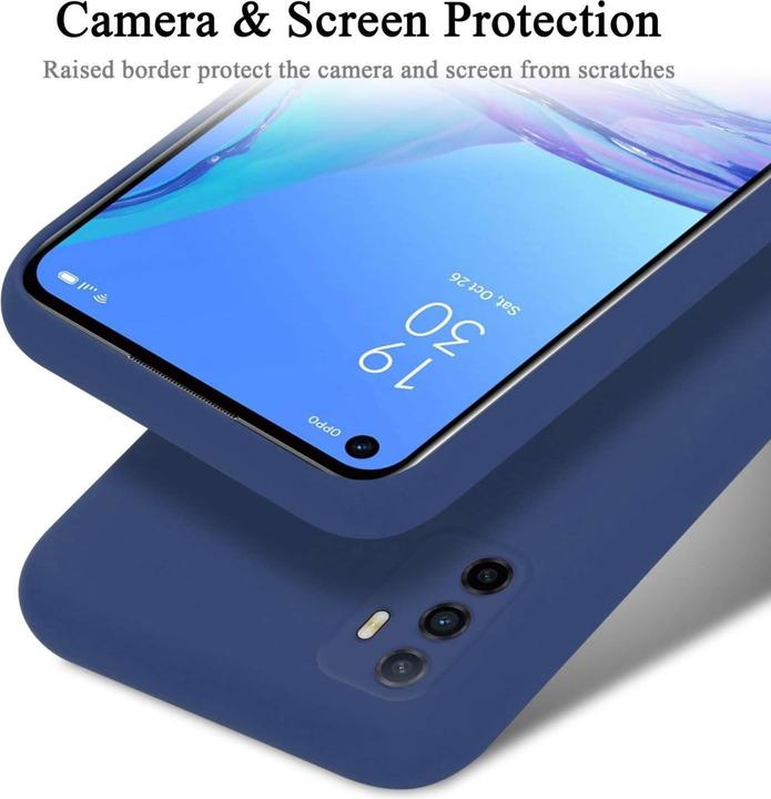 Actual product image Cadorabo Bumper Case for Oppo A53 TPU Liquid Silicone Cover for Oppo A53 (Oppo A53)
