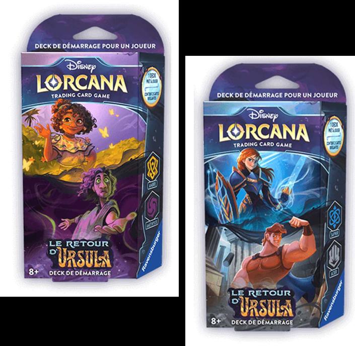 Actual product image Disney Lorcana - Ursula's Return - Starter Deck - Amethyst/Amber (French, Deck)