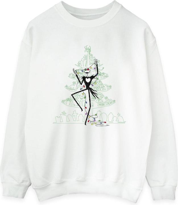 Disney The Nightmare Before Christmas Tree Green Sweatshirt (L)