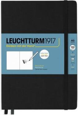 Image du produit Leuchtturm1917 Cahier de coloriage Medium A5, Noir (A5, Blanc, Couverture rigide)