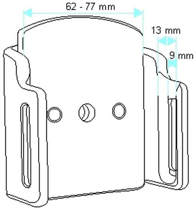 Image du produit Brodit Support PDA passif universel pour ProClip