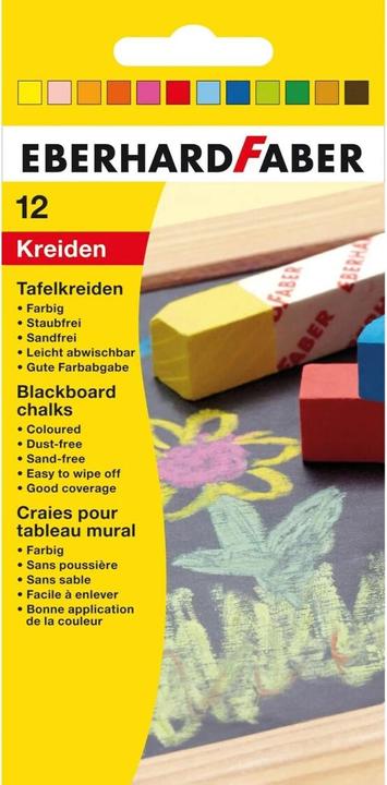 Produktbild EberhardFaber Wandtafelkreide (Mehrfarbig, 12 x)