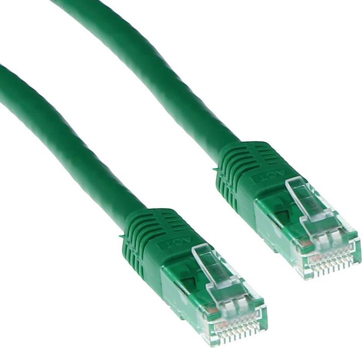 Image du produit CAT6A UTP 0.5m 0.5m Cat6a U/UTP (UTP) Vert Câble réseau (U/UTP, CAT6a, 0.50 m)