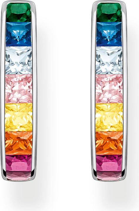 Produktbild Thomas Sabo Creolen bunte Steine Pavé silber (925er Silber)