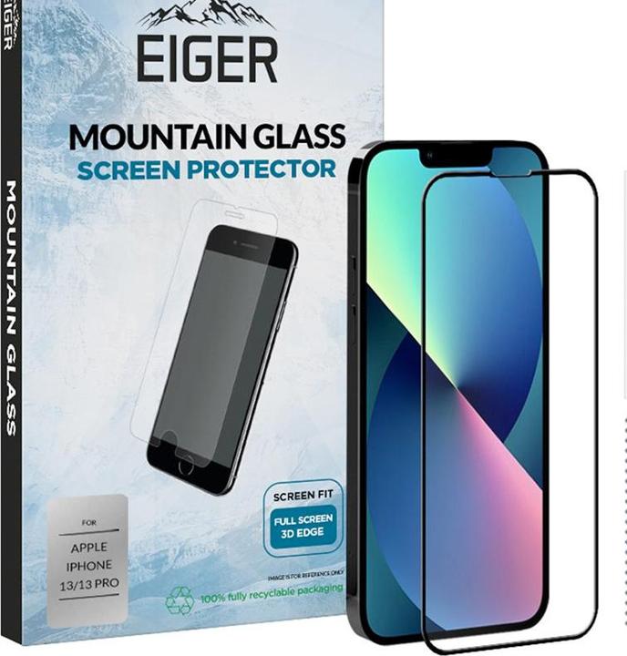 Produktbild Eiger Mountain Glass Clear Edge (1 Stück, Apple iPhone 13, Apple iPhone 13 Pro, Apple iPhone 14)