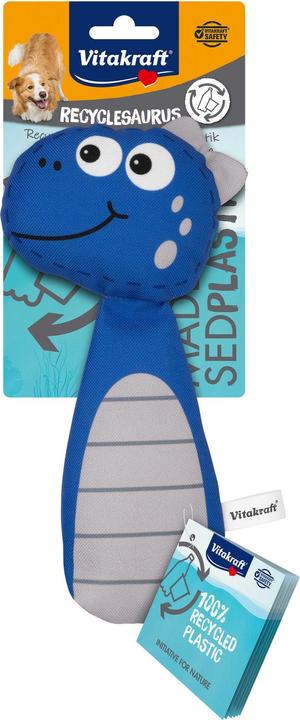 Image du produit Vitakraft Jouet pour chien Dino Sling shot, 24 cm, bleu roi (Jouet à mâcher pour chien)