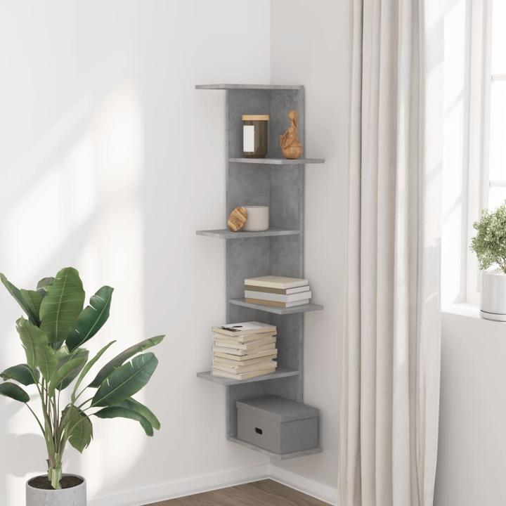 Immagine prodotto VidaXL Scaffale a muro ad angolo (36,5 x 36,5 x 140 cm)