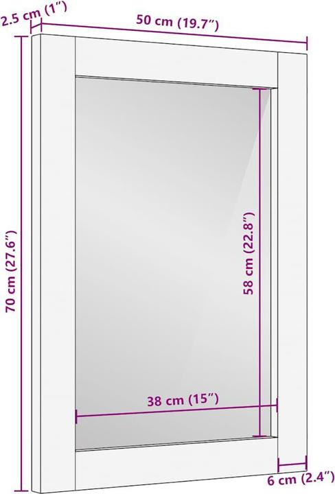 Actual product image VidaXL Cili County (50 x 70 x 2.5 cm)