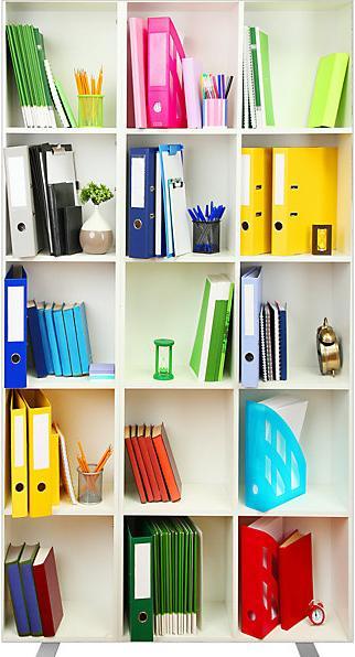 Actual product image Paperflow Partition wall LIBRARY