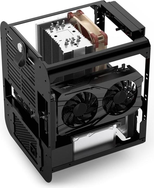 Actual product image Jonsplus BO 100 black housing (Mini-ITX, Mini-DTX)