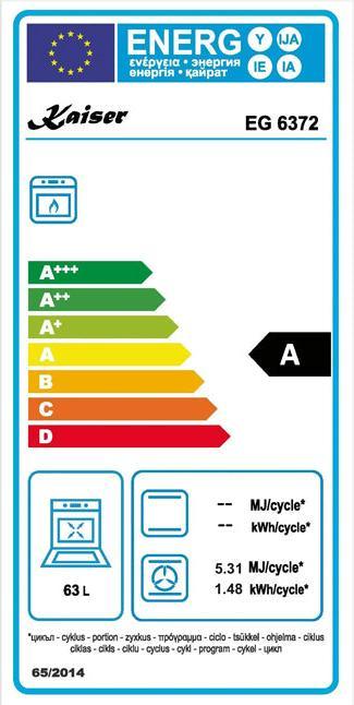 Energie-Label Kaiser EG 6372