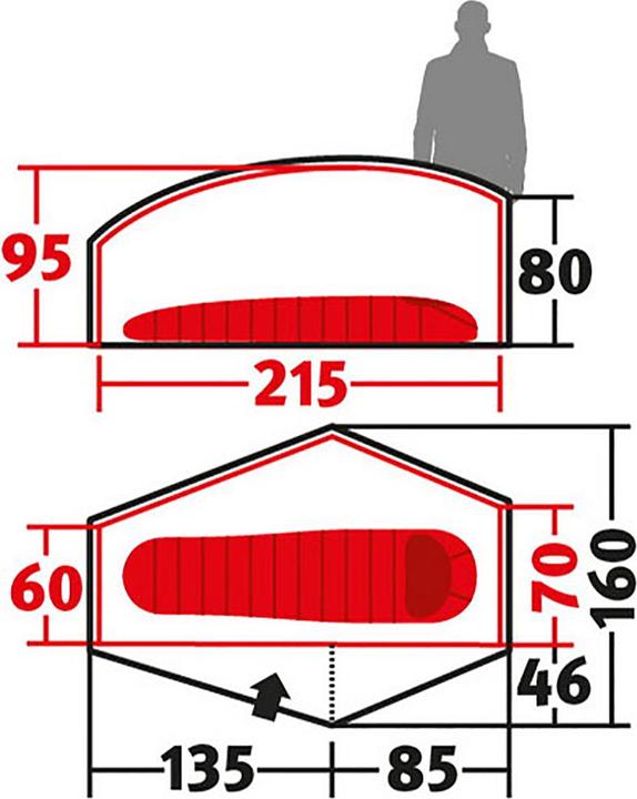 Produktbild Wechsel Exogen 1 Zero-G Line Zelt (Kuppelzelt, 1.49 kg, 1 Person)