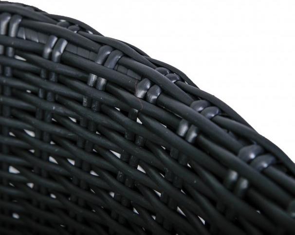 Produktbild Greemotion Hunde-Sofa Rattan-Optik rund, Schwarz, Grösse S (Hund, Katze)