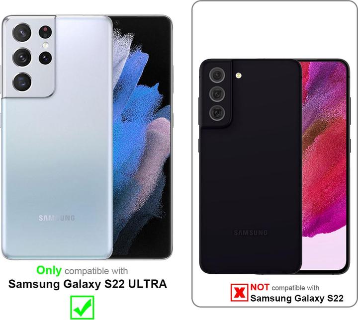 Produktbild Cadorabo Hülle für Samsung Galaxy S22 ULTRA im TPU mit Kameraschutz und Ring LM089 Style (Samsung Galaxy S22 Ultra)