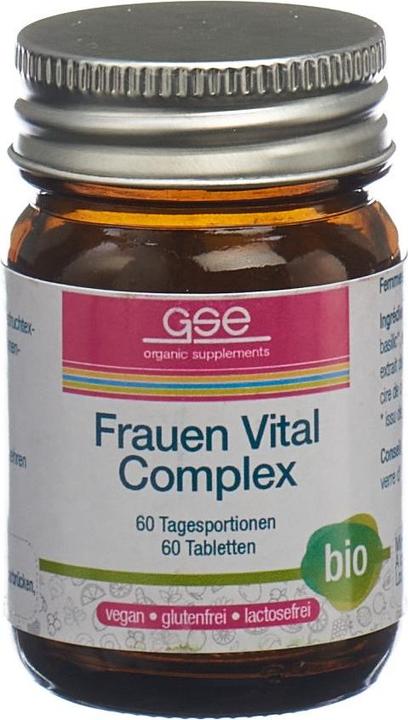 Image du produit GSE Femmes Vital Complexe bio cpr (60 pièce(s), Cachets, 123 g)