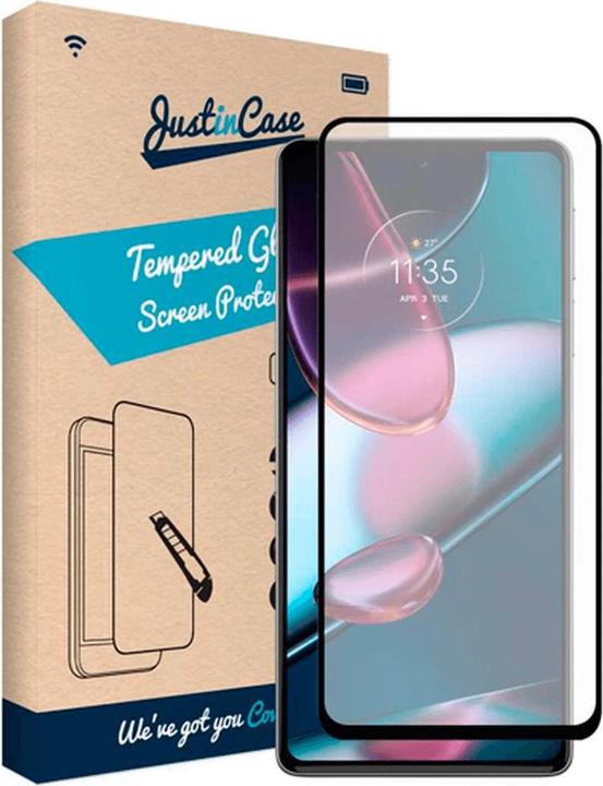 Actual product image Just in Case Edge to Edge tempered glass screen protector Motorola Edge 30 Pro (1 Piece, Motorola Edge 30 Pro)