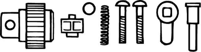 Actual product image Stahlwille Replacement parts set (1/2")