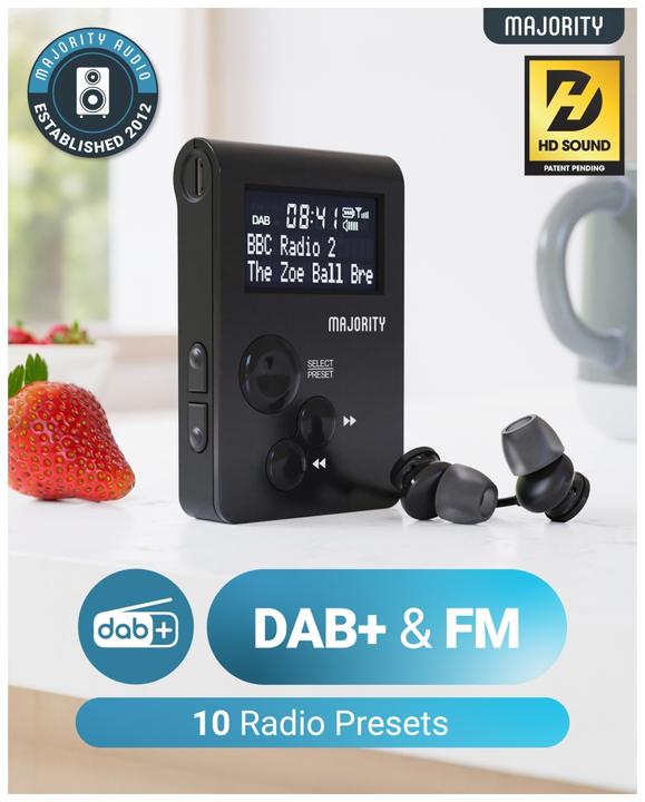 Produktbild Majority Tragbares Digital-Radio (DAB+, FM, Radio Frequency (RF))