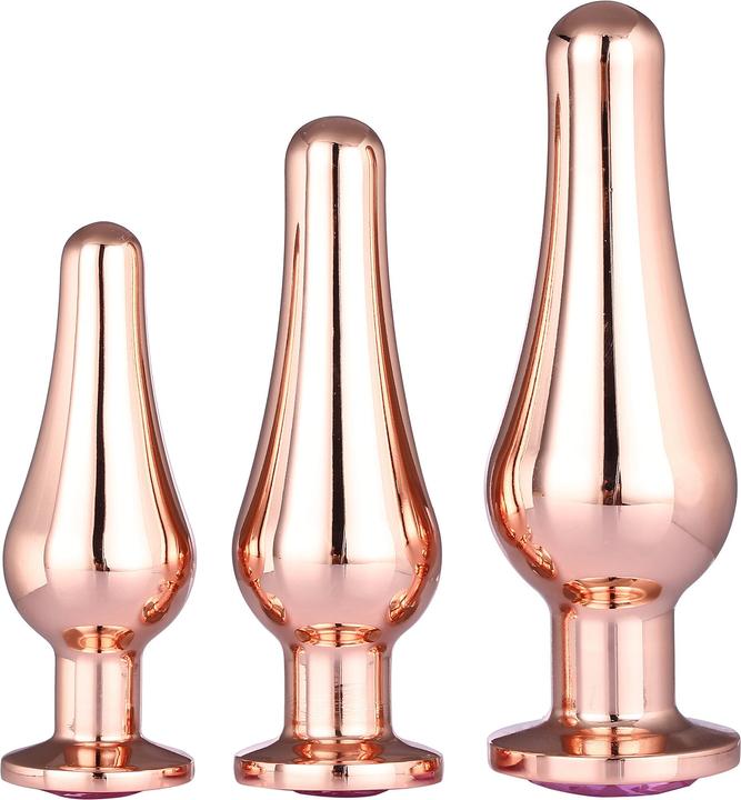Dream Toys GLEAMING LOVE anal plug gold one size fits all