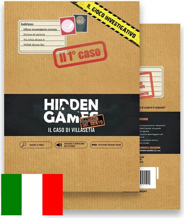 Immagine prodotto Hidden Games Il caso di Villasetia (Italiano)