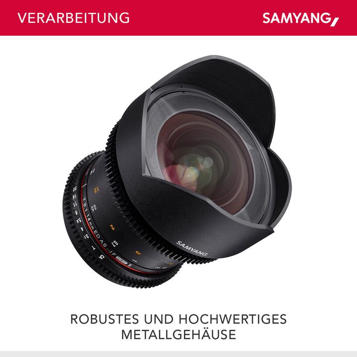 Immagine prodotto Samyang 14mm T3.1 VDSLR II Canon EF (Canon EF-M, Full-frame)