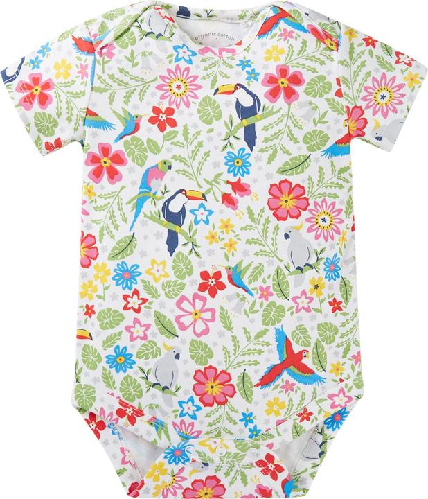 Immagine prodotto Frugi Body per neonati 2-pack Uccelli tropicali (9, 10, 11, 12)