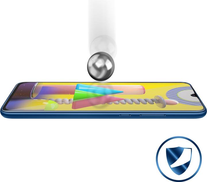 Actual product image Avizar Crystal clear film, glass screen protector (1 Piece, Samsung Galaxy M30s)