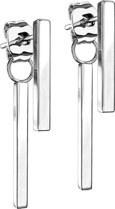 Star Piercing Ohrstecker silber Balken Anhänger Balken (ohne Messing, Chirurgenstahl 316L)