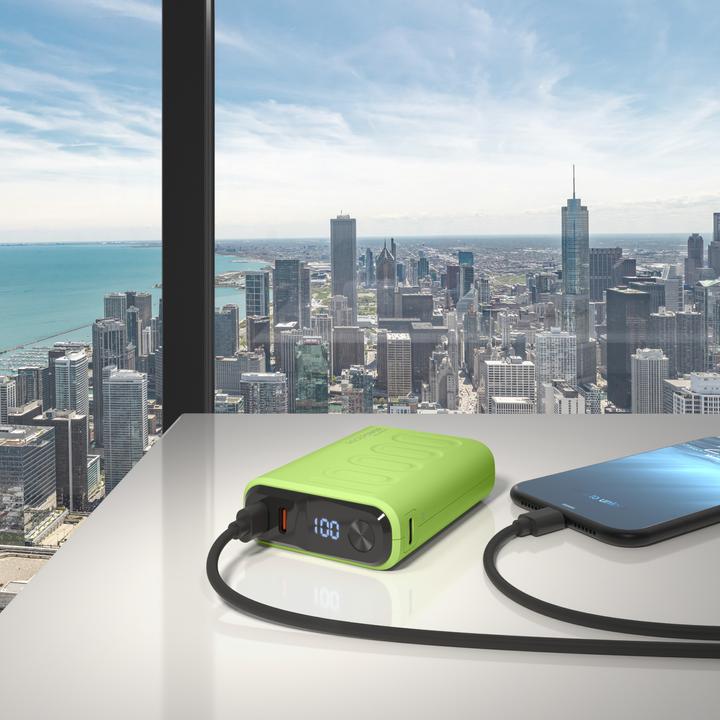 Actual product image RealPower Powerbank PB-10000C PD+,3xType-C,light green (10000 mAh)