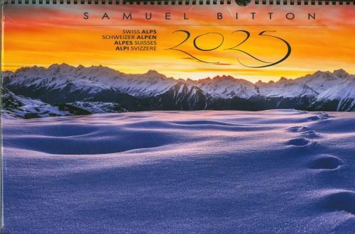 Image du produit Calendrier des Alpes suisses 2025 (59 x 29 cm, Couverture rigide, Allemand)