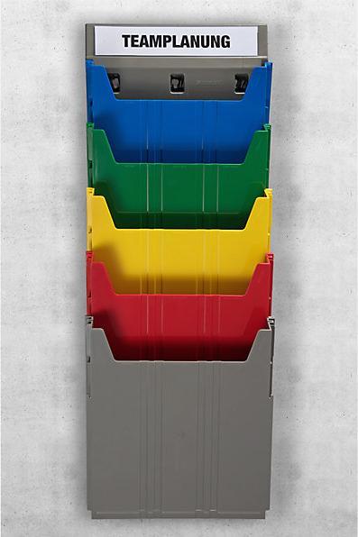 Actual product image Eichner BIG wall-mounted sorting system, for format A4, filling height 34 mm, grey (A4 portrait)