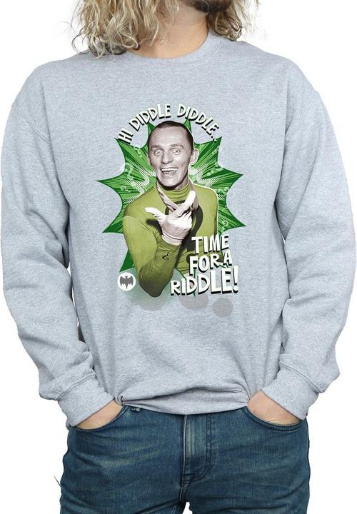 Produktbild Batman TV Serie The Riddler Zeit ein Rätsel Baumwolle Sweatshirt (M)
