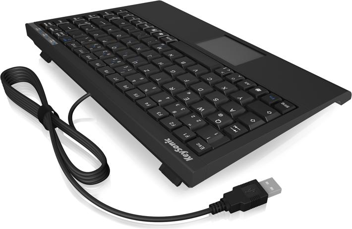Produktbild KeySonic TAS ACK-540U+ Corded (DE) MINI Touchpad SoftSkin sw (DE, Kabelgebunden)