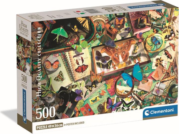 Actual product image Clementoni Puzzle 500 The Butterfly Collector
