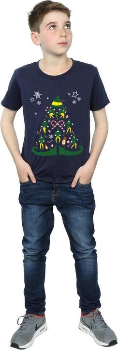 Actual product image Elf Boys Christmas Tree T-Shirt (128)