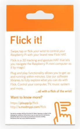 Image du produit Pi Supply Flick Pi 3D Gesture Sensor HAT